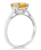 Macy's Citrine (2-1/2 ct. t.w.) Ring 14K White Gold