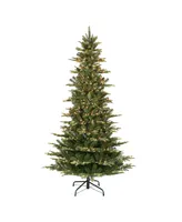 9' Pre-Lit Slim Aspen Fir Tree with 700 Underwriters Laboratories Clear Incandescent Lights, 1451 Tips