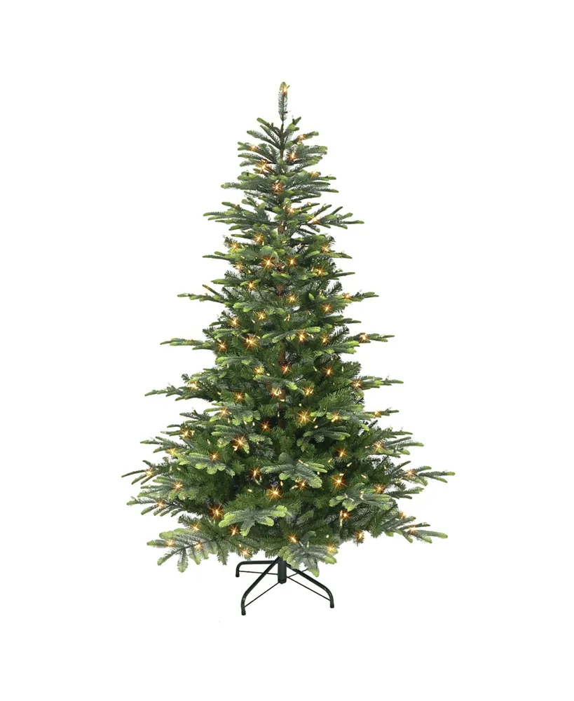 7.5' Pre-Lit Aspen Fir Tree with 600 Color Select Led Lights, 1319 Tips