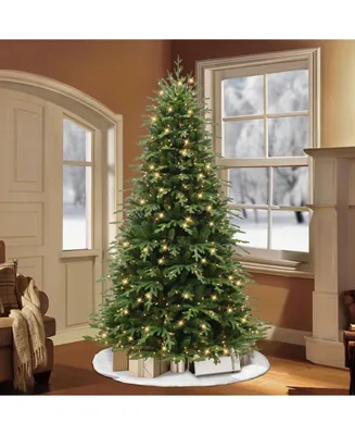 7.5' Pre-Lit Galveston Fir Tree with 800 Underwriters Laboratories Clear Incandescent Lights, 3485 Tips
