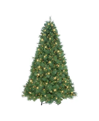 7.5' Pre-Lit Christmas Tradition Pine Tree with 750 Underwriters Laboratories Clear Incandescent Lights, 1353 Tips