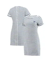 Women's Tommy Bahama White and Navy Dallas Cowboys Tri-Blend Jovanna Striped Dress