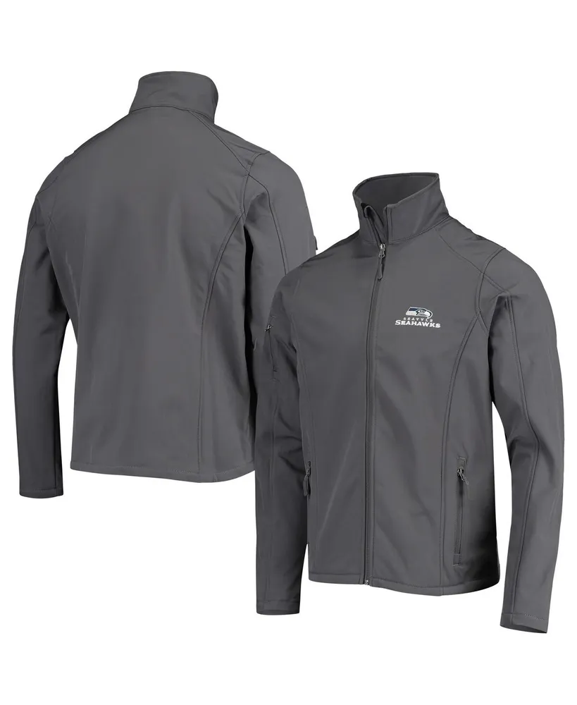 Men's Dunbrooke Charcoal Seattle Seahawks Sonoma Softshell Full-Zip Jacket