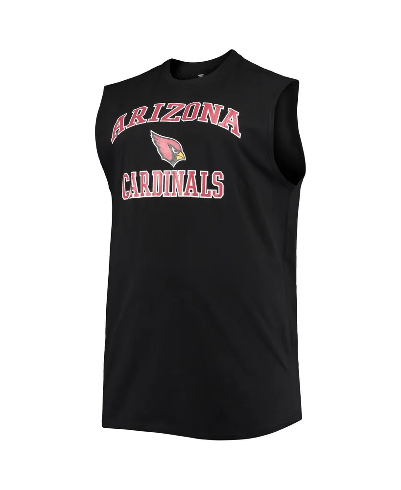 Men's Black Arizona Cardinals Big and Tall Muscle Tank Top