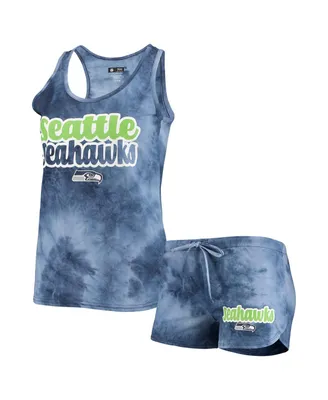 Women's Concepts Sport College Navy Seattle Seahawks Billboard Tank Top and Shorts Set