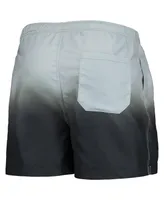 Men's Foco Black Las Vegas Raiders Retro Dip-Dye Swim Shorts