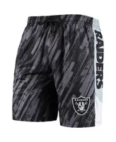 Men's Foco Black Las Vegas Raiders Static Mesh Shorts