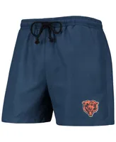 Men's Foco Navy Chicago Bears Magic Print Palm Traditional Swim Shorts