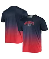 Men's Foco Navy, Red New England Patriots Gradient Rash Guard Swim Shirt