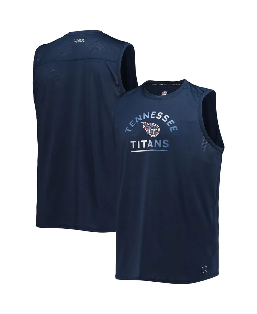 Men's Msx by Michael Strahan Navy Tennessee Titans Rebound Tank Top