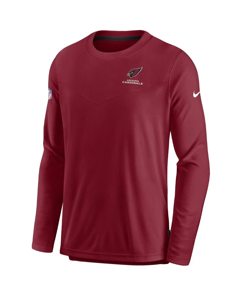 Men's Nike Cardinal Arizona Cardinals Lockup Performance Long Sleeve T-shirt