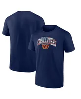 Men's Fanatics Navy Washington Commanders Team Banner Wave T-shirt