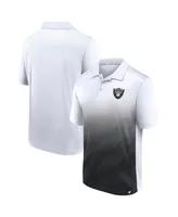Men's Fanatics White and Black Las Vegas Raiders Parameter Polo Shirt