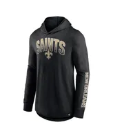 Men's Fanatics Black New Orleans Saints Front Runner Pullover Hoodie