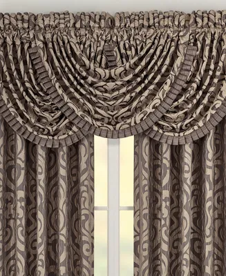 J Queen New York Astoria Waterfall Window Valance, 49" x 33"