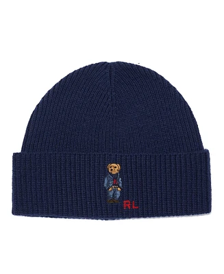 Polo Ralph Lauren Solid Denim Bear Beanie