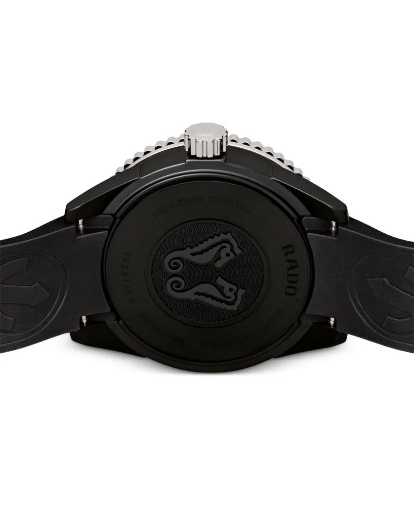 Rado Men's Swiss Automatic Captain Cook Diver Rubber Bracelet Watch 43mm