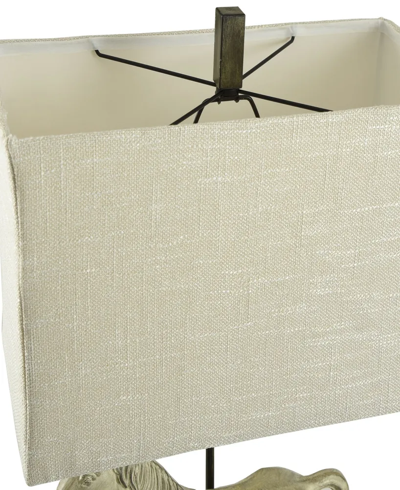 StyleCraft Linen Softback Fabric Shade Table Lamp