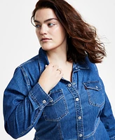 Levi's Plus Ellie Button-Down Denim Dress