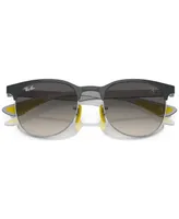 Ray-Ban RB8327M Scuderia Ferrari Collection 53 Unisex Sunglasses - Gray on Silver