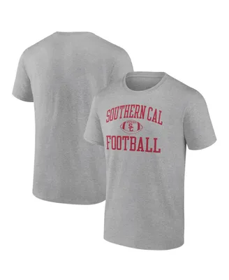 Men's Fanatics Heathered Gray Usc Trojans First Sprint Team T-shirt