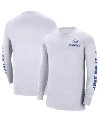 Men's Nike White Florida Gators Heritage Max 90 Long Sleeve T-shirt