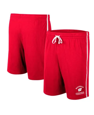 Men's Colosseum Red Wisconsin Badgers Thunder Slub Shorts