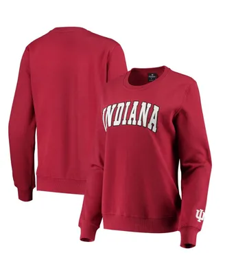 Women's Colosseum Crimson Indiana Hoosiers Campanile Pullover Sweatshirt