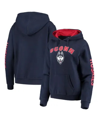 Women's Colosseum Navy UConn Huskies Loud and Proud Pullover Hoodie