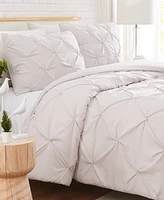 Southshore Fine Linens Pintuck Piece Duvet Cover Set