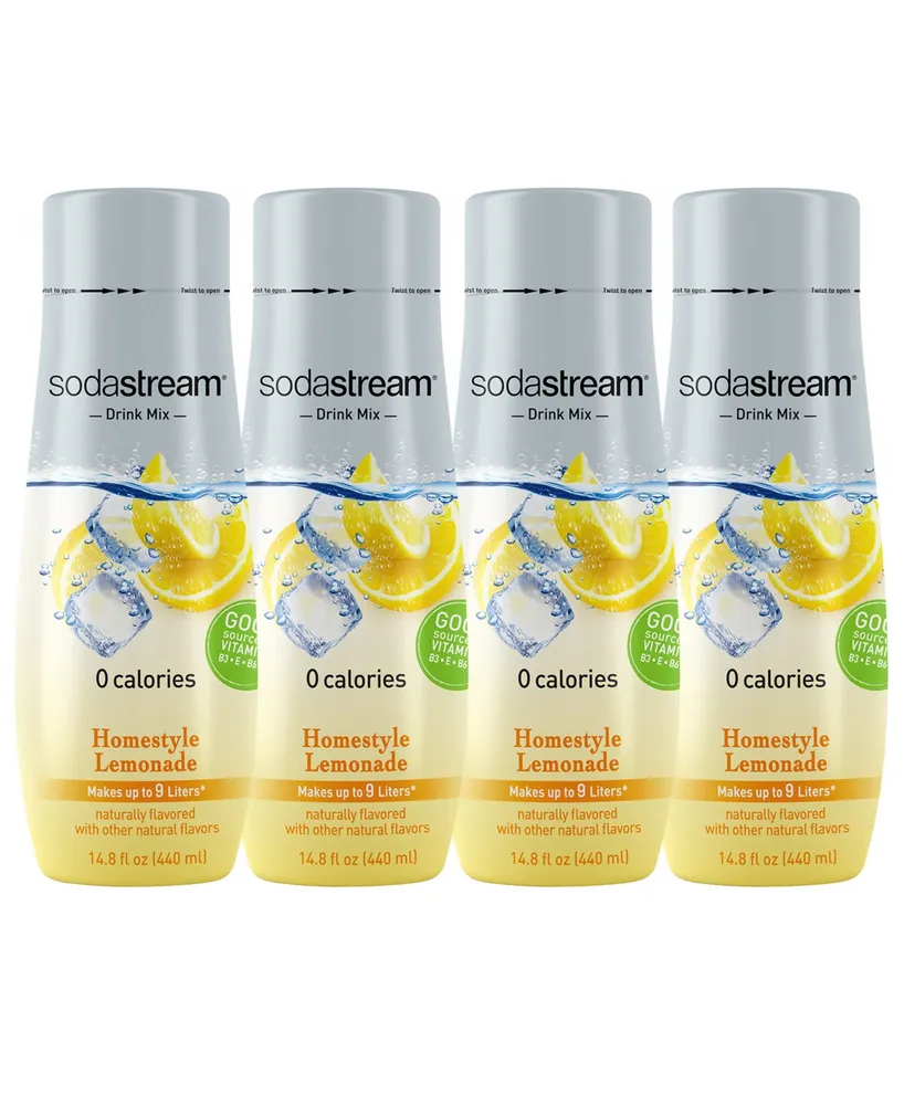 SodaStream Zero Lemonade Set of 4, 14.88 oz