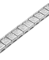 Men's Diamond Miracle Plate Tennis Bracelet (2 ct. t.w.) in Sterling Silver