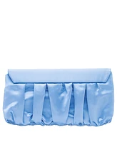 Nina Salome Satin Pleated Clutch