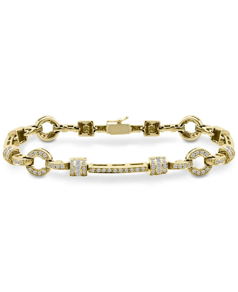 Le Vian Vanilla Diamond Circle Link Bracelet (2-1/20 ct. t.w.) in 14k Gold