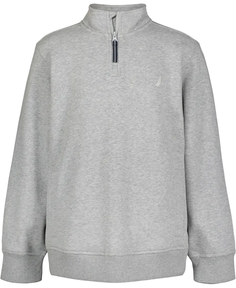 Nautica Big Boys Fleece Mock Neck Pullover Sweatshirt