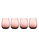 Nude Glass Colored U Tumblers, Set of 4