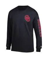 Men's Champion Oklahoma Sooners Team Stack Long Sleeve T-shirt