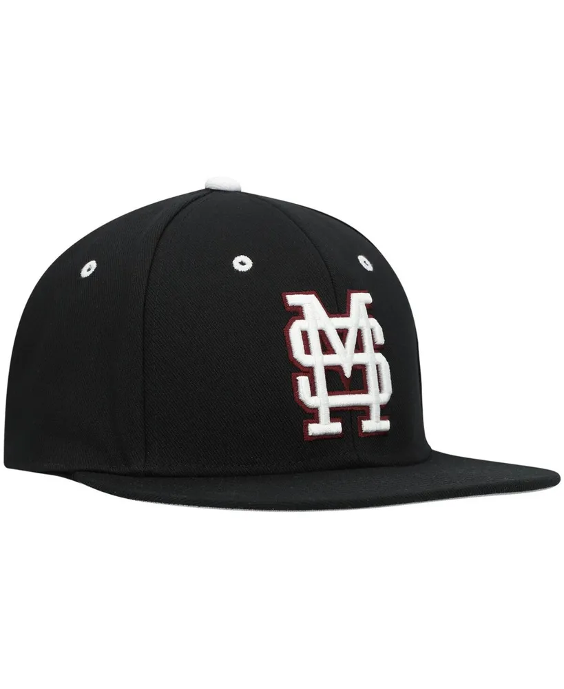 Men's adidas Black Mississippi State Bulldogs On-Field Baseball Fitted Hat