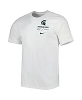 Men's Nike White Michigan State Spartans Team Practice Performance T-shirt
