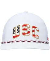 Men's '47 White Usc Trojans Stars and Stripes Flag Flutter Hitch Snapback Hat