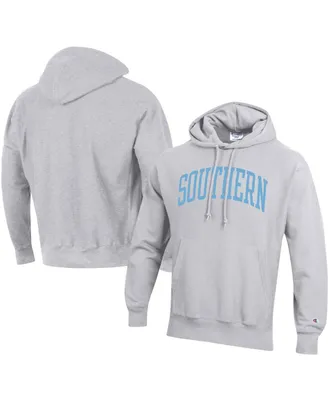 Men's Champion Gray Southern University Jaguars Tall Arch Pullover Hoodie