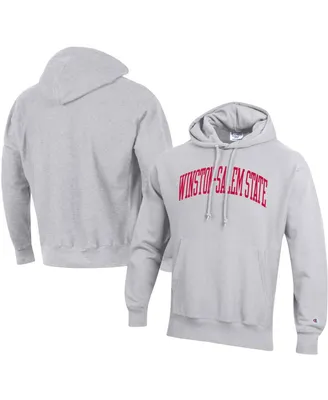 Men's Champion Winston-Salem State Rams Tall Arch Pullover Hoodie