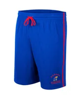 Men's Colosseum Royal Kansas Jayhawks Thunder Slub Shorts