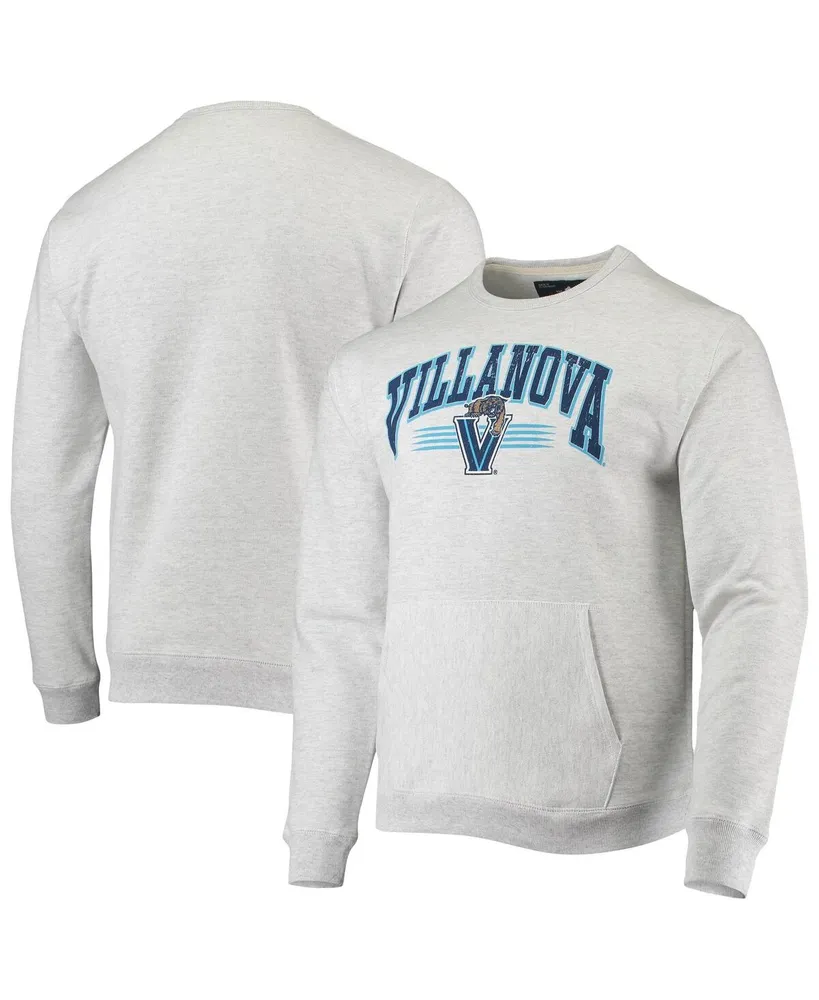 Men's League Collegiate Wear Heathered Gray Villanova Wildcats Upperclassman Pocket Pullover Sweatshirt