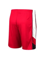 Men's Colosseum Red Wisconsin Badgers Pool Time Shorts