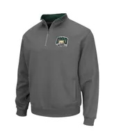 Men's Colosseum Charcoal Ohio Bobcats Tortugas Logo Quarter-Zip Jacket