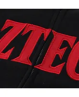 Women's Colosseum Black San Diego State Aztecs Arched Name Full-Zip Hoodie