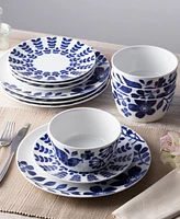 Noritake Sandefjord 12 Piece Dinnerware Set, Service For 4