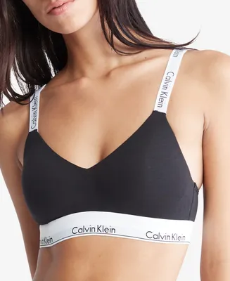 Calvin Klein Women's Modern Cotton Lightly Lined Bralette QF7059