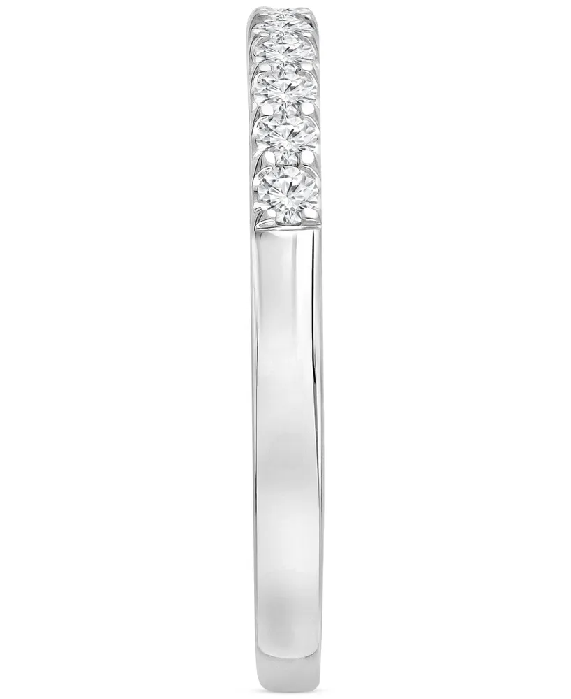 Forever Grown Diamonds Lab-Created Diamond Band (1/4 ct. t.w.) in Sterling Silver